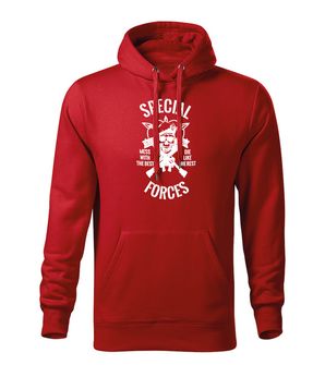 DRAGOWA Herren-Hoodie special forces, rot 320g/m2