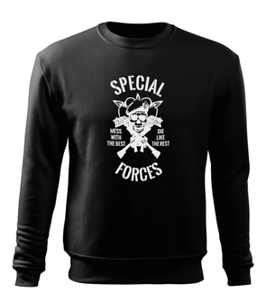 DRAGOWA Herren-Sweatshirt special forces, schwarz 300g/m2