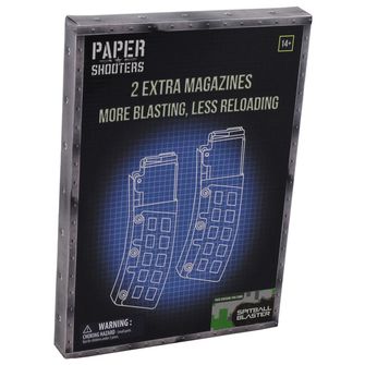 PAPER SHOOTERS Ersatzmagazine für Papierschießer Grüner Spieß, 2 Stück