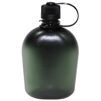 Transparente Feldflasche, oliv, 1lv
