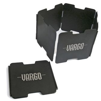 Vargo Aluminium Windschutz mit Topfhalter für Alkoholkocher schwarz