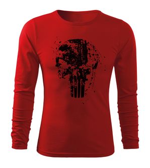 DRAGOWA Fit-T langärmliges T-Shirt Frank The Punisher, rot 160g/m2