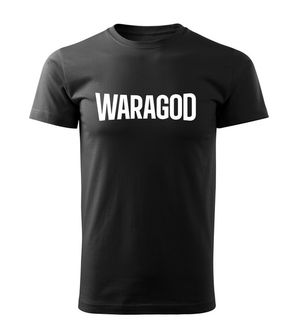 Waragod Kurz-T-Shirt FastMERCH, schwarz 160g/m2