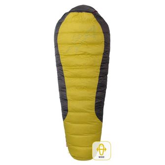 Warmpeace Schlafsack VIKING 1200 170 cm WIDE R, gelb/grau/schwarz
