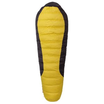Warmpeace Schlafsack VIKING 1200 180 cm R, gelb/grau/schwarz